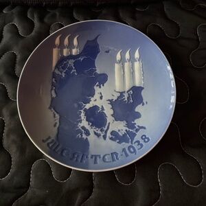 B&G Bing & Grondahl Denmark Porcelain Christmas Plate 1938
